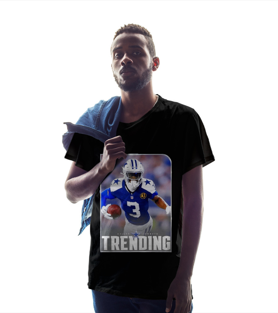 Dallas Cowboys Network Trending Number 3 Player Football T-Shirt