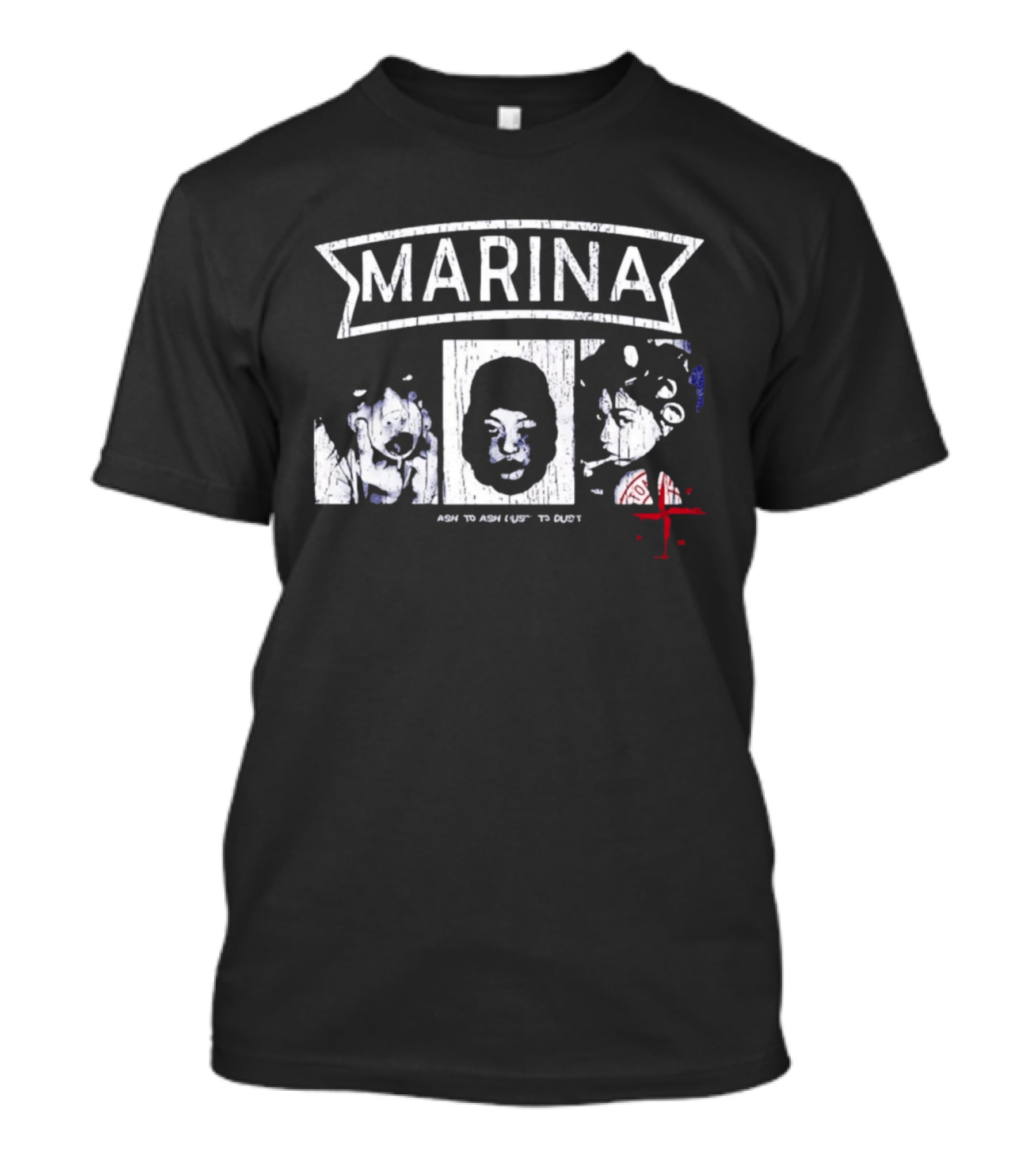 Marina Ash To Ash Dust To Dust Stone Island Distressed T-Shirt