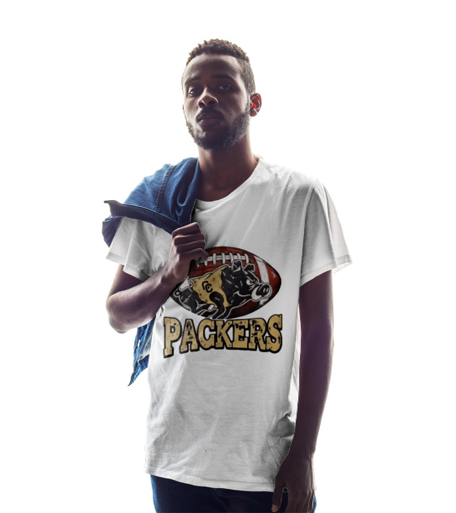 Colquitt County Packers Vintage Style Cartoon Boar Football T-Shirt