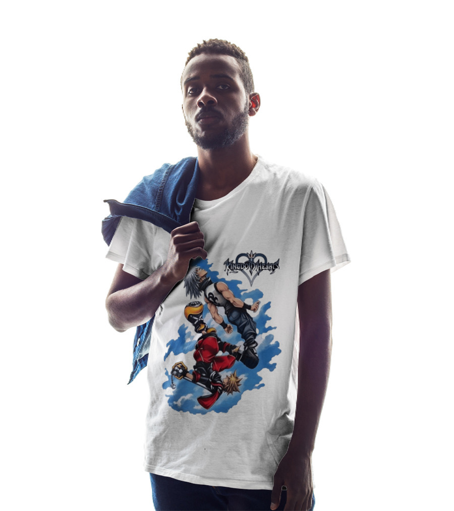 Kingdom Hearts Sora Riku Sky Square Enix T-Shirt