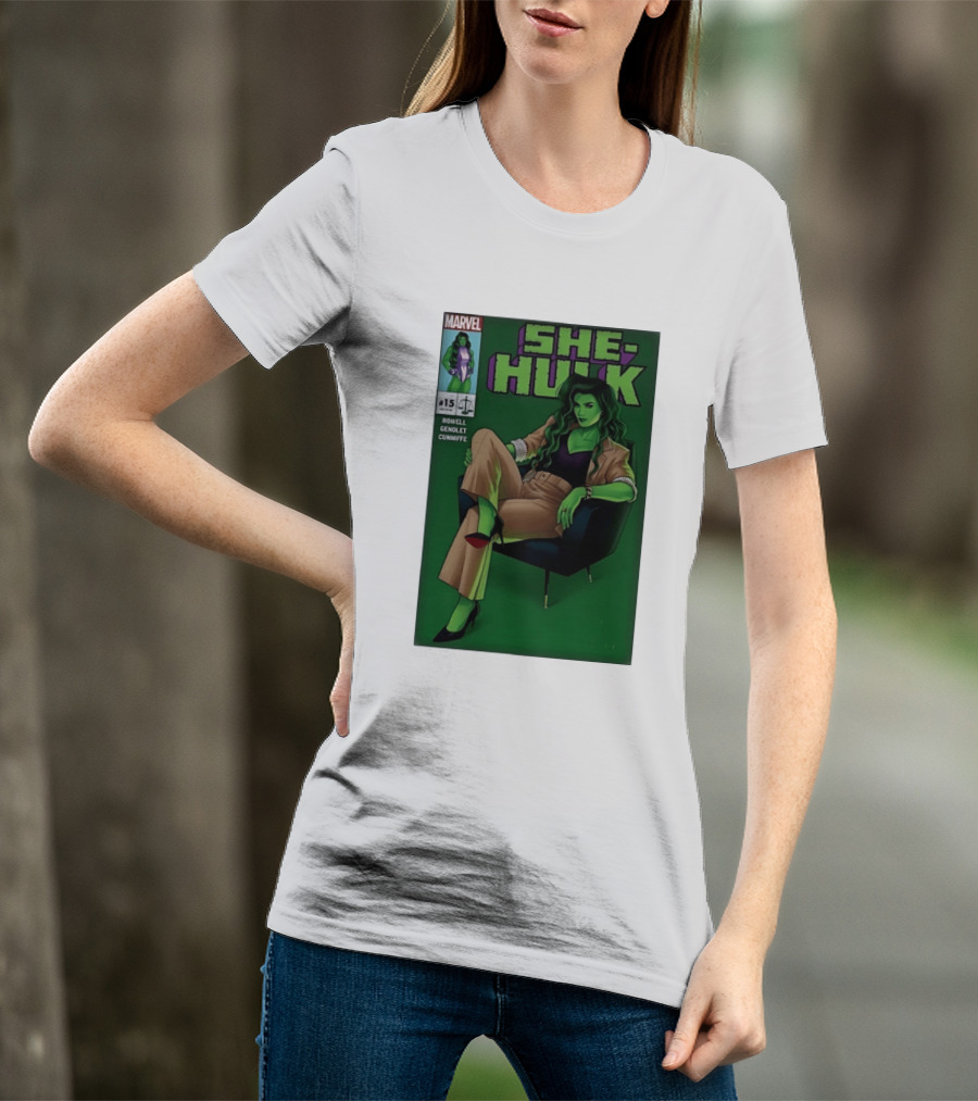 Marvel She Hulk Issue 15 Comic Book Cover Rowell Genolet Cunniffe T-Shirt