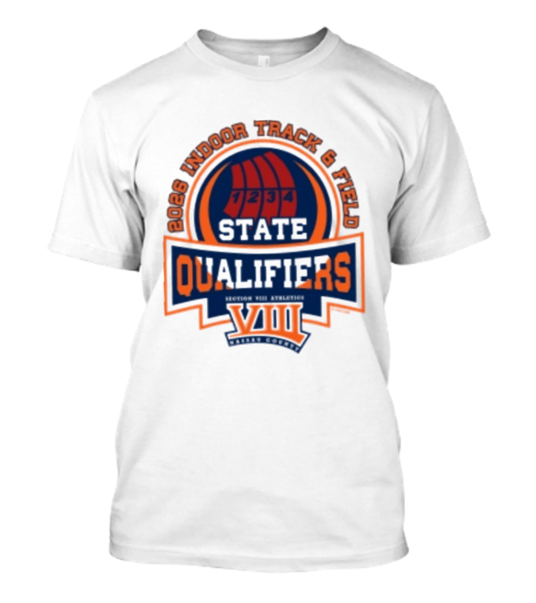 NYSPHSAA 2026 Indoor Track And Field State Qualifiers Section VIII T-Shirt