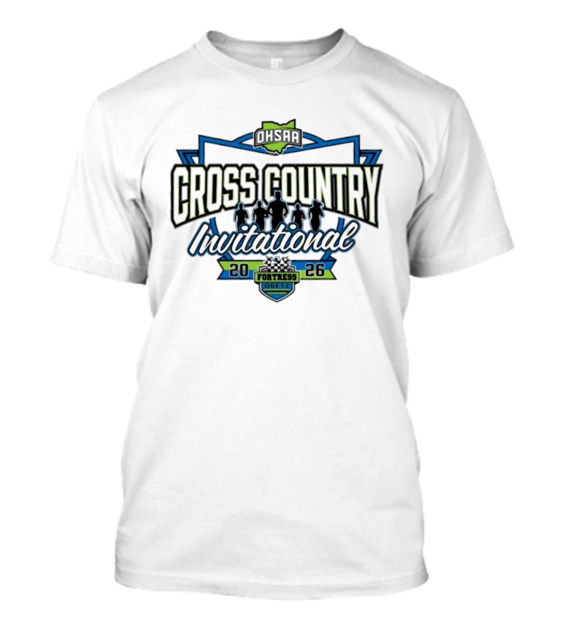 OHSAA Cross Country Invitational 2026 Fortress Obetz T-Shirt