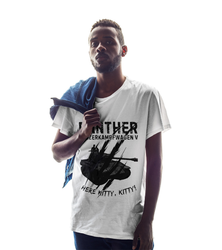 Panther Panzerkampfwagen V Here Kitty Kitty T-Shirt