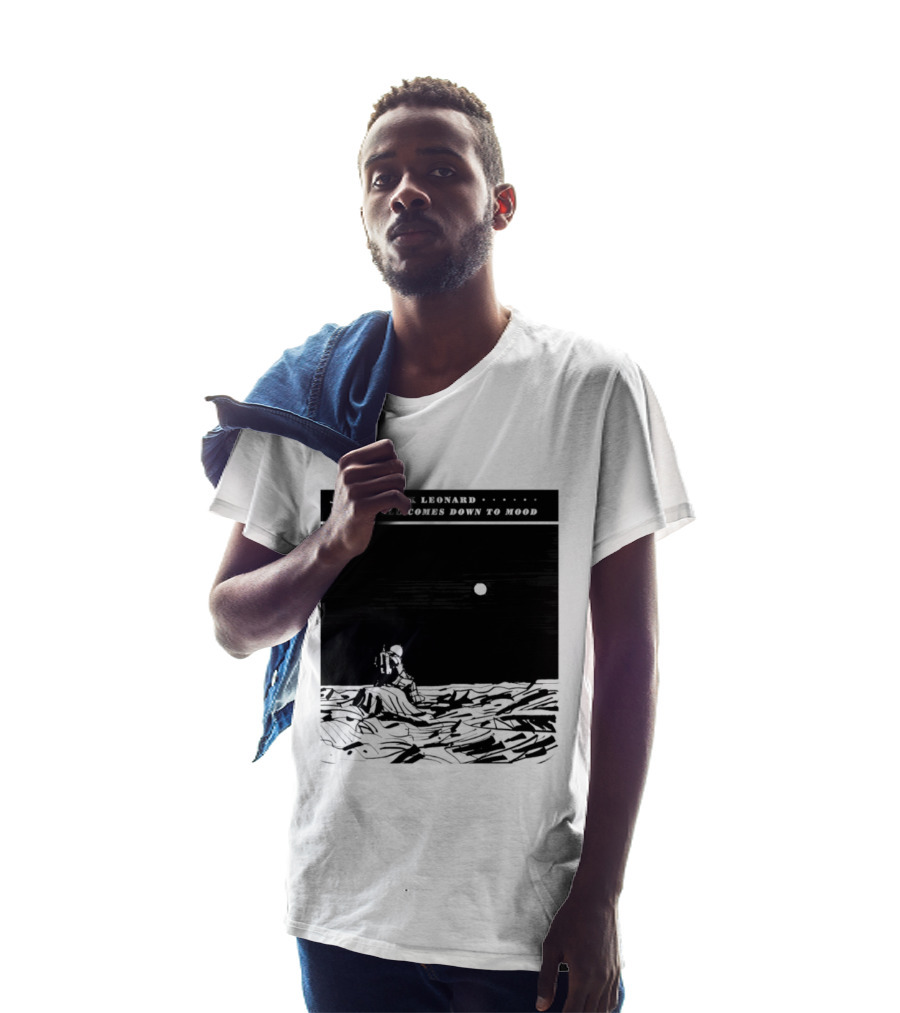 Patrick Leonard It All Comes Down To Mood Moonlit Ocean Scene T-Shirt