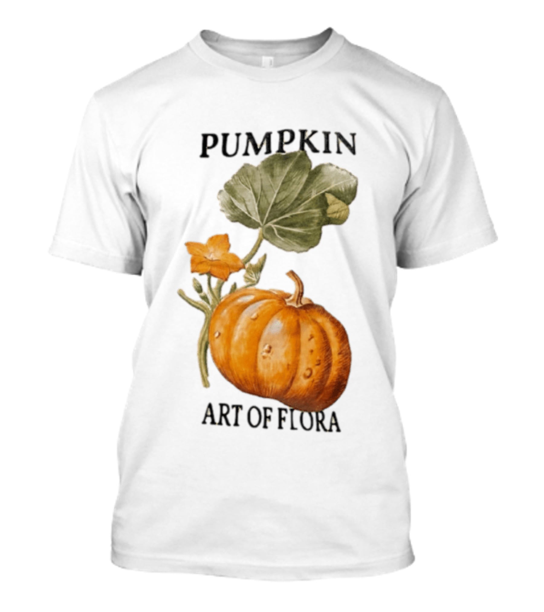 Pumpkin Art Of Flora Botanical T-Shirt