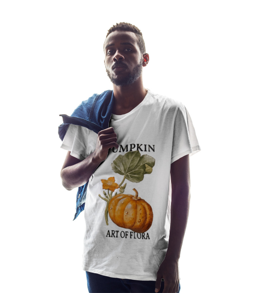 Pumpkin Art Of Flora Botanical T-Shirt