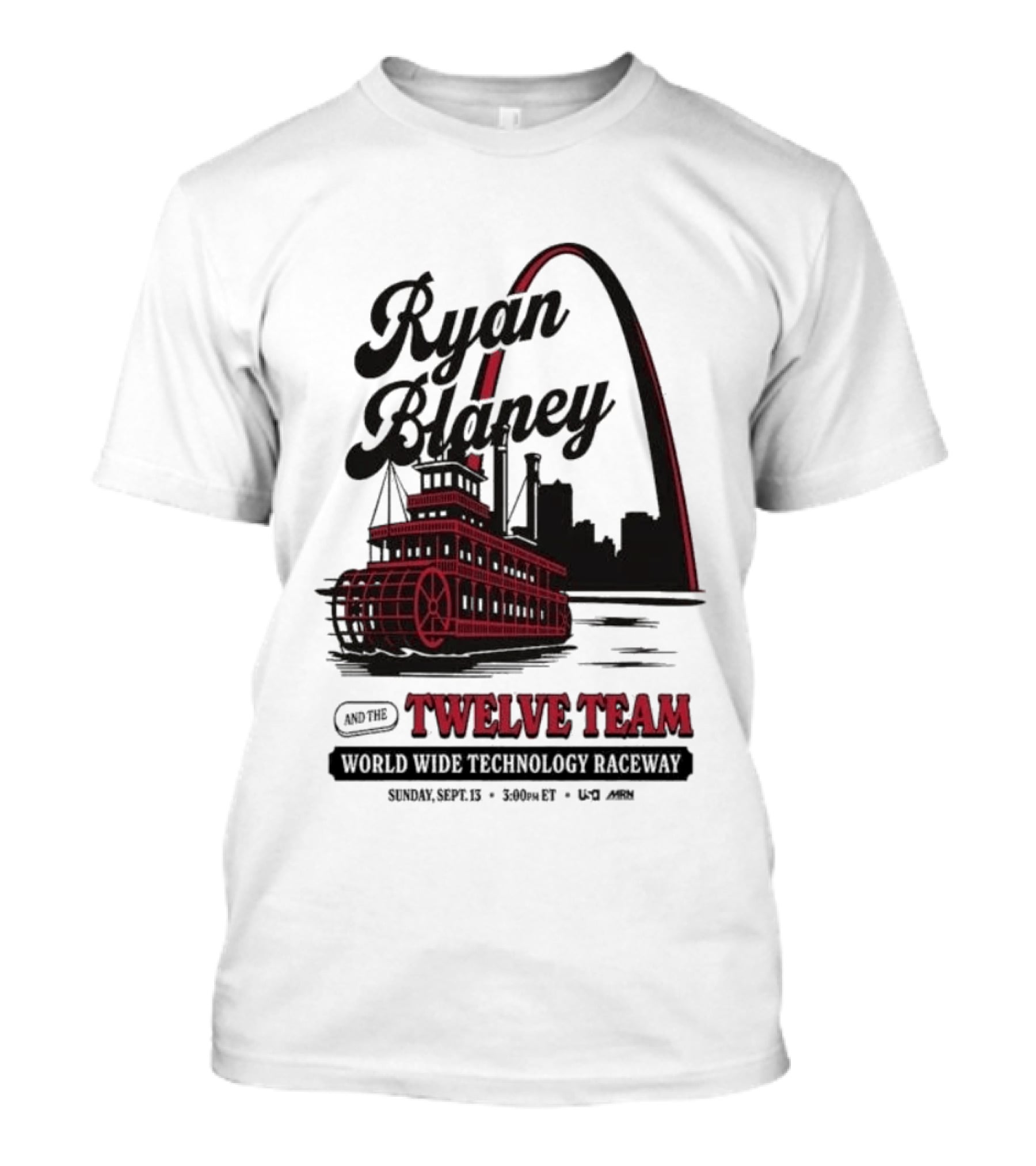 Ryan Blaney Twelve Team World Wide Technology Raceway St. Louis Arch September 13 2026 T-Shirt