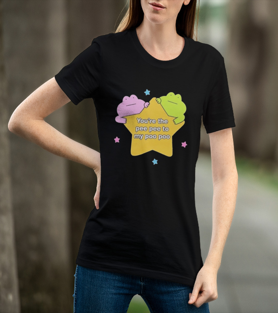 You're The Pee Pee To My Poo Poo Frogs Star Cute Pastel Kawaii Frogs T-Shirt