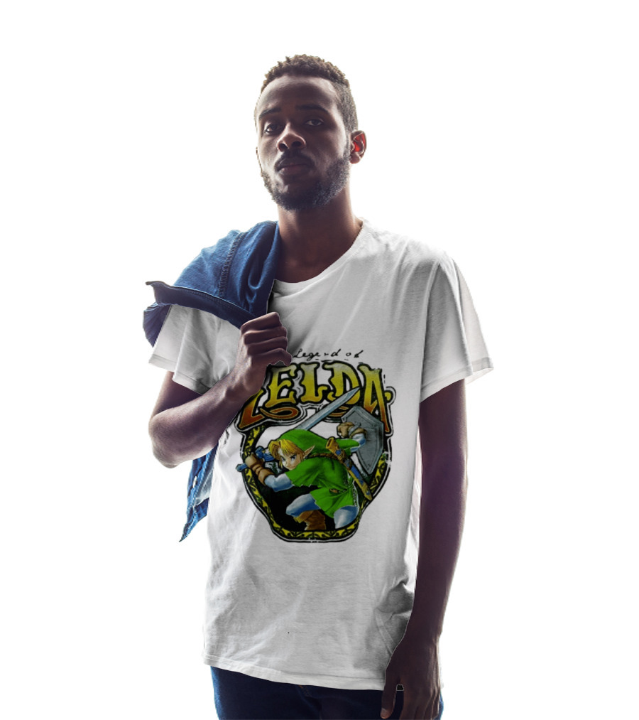 The Legend Of Zelda Link With Sword And Shield T-Shirt