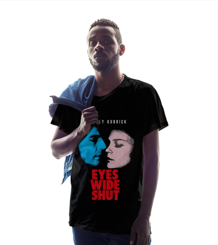 Stanley Kubrick Eyes Wide Shut Blue And Pink Faces T-Shirt