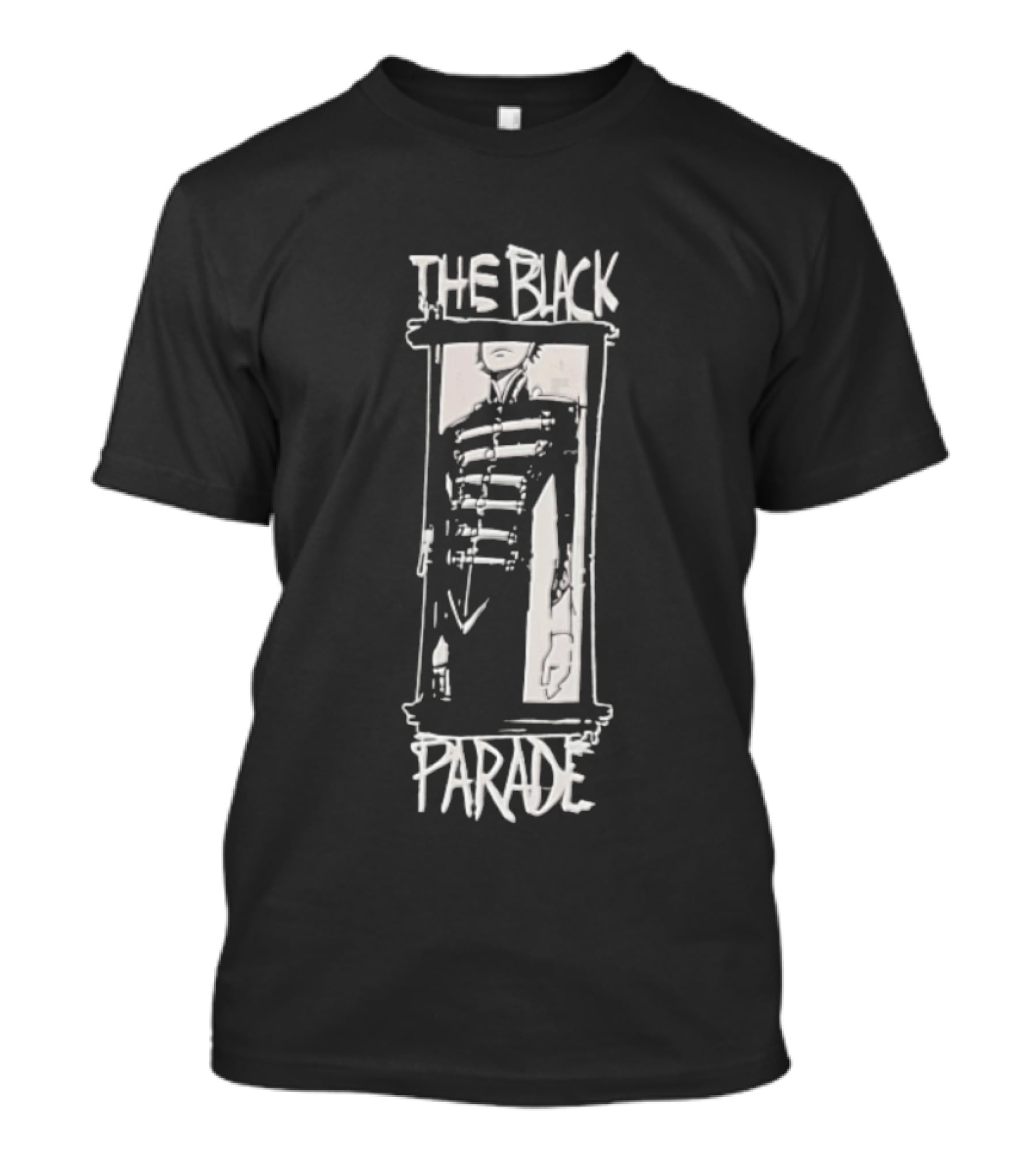 The Black Parade Marching Band Uniform Figure Sketch Frame T-Shirt