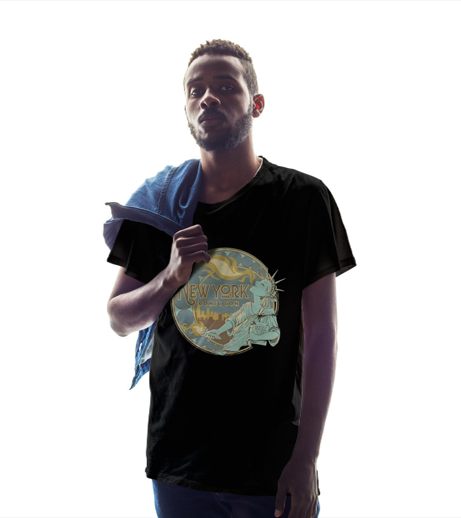 New York Comic Con MMXXVI Statue Of Liberty Art Nouveau T-Shirt