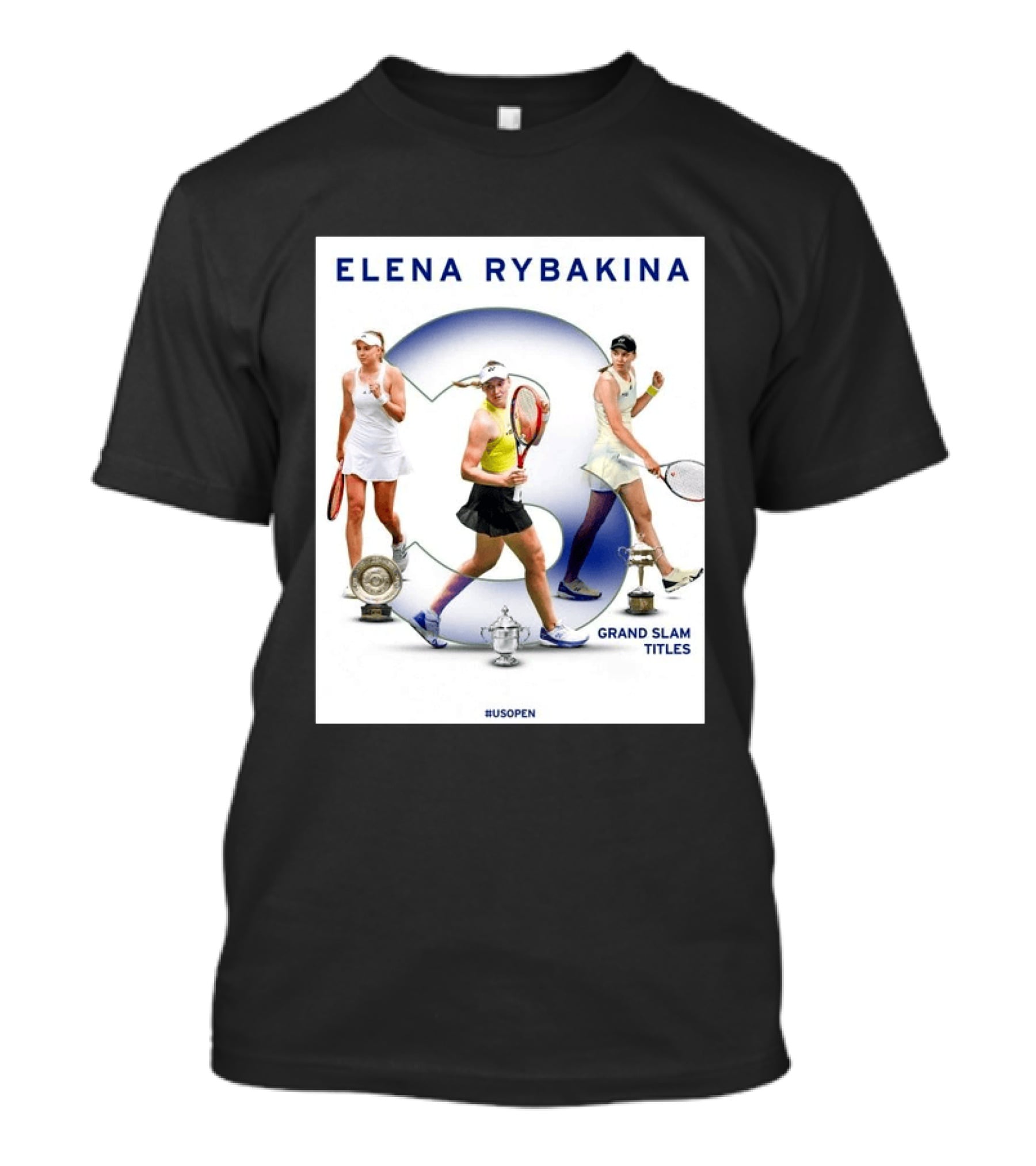 Elena Rybakina Triple Grand Slam Titles US Open Champion T-Shirt
