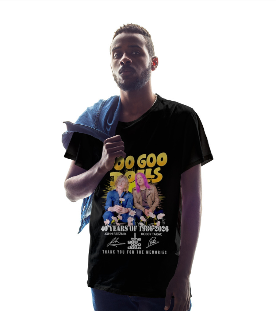 Goo Goo Dolls 40 Years 1986 2026 John Rzeznik Robby Takac Thank You For The Memories T-Shirt
