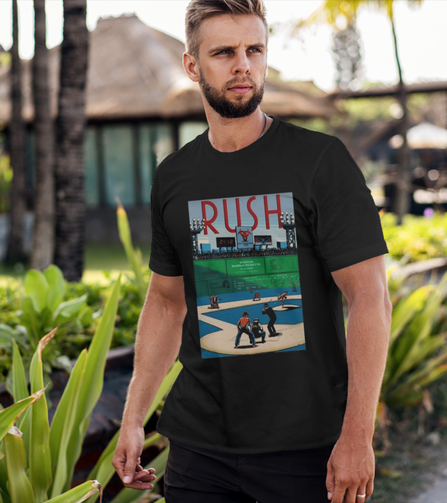 Boston Massachusetts Rush 2026 Concert Sep 12 & 14 TD Garden Baseball T-Shirt