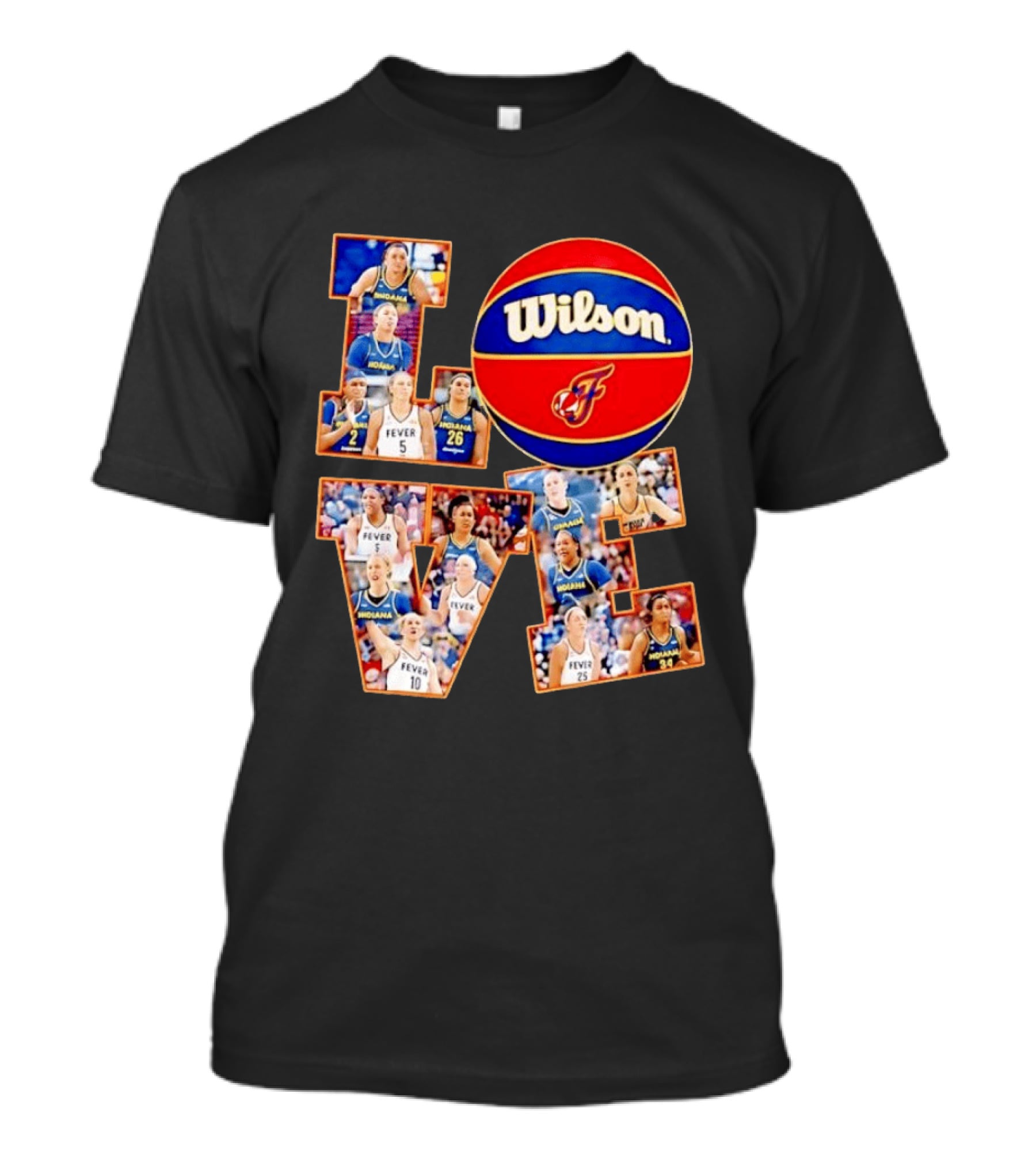 Indiana Fever Wilson Basketball Team Love WNBA Players T-Shirt