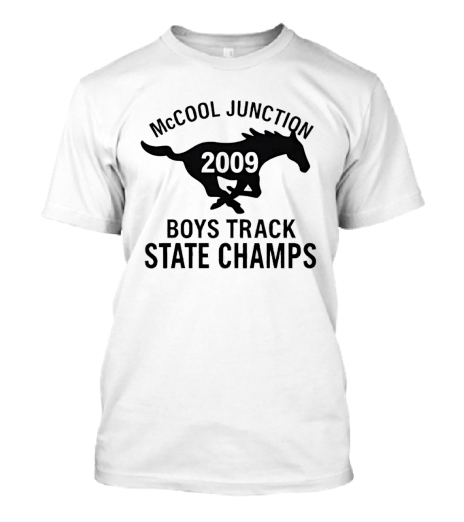 McCool Junction 2009 Boys Track State Champs Running Horse T-Shirt