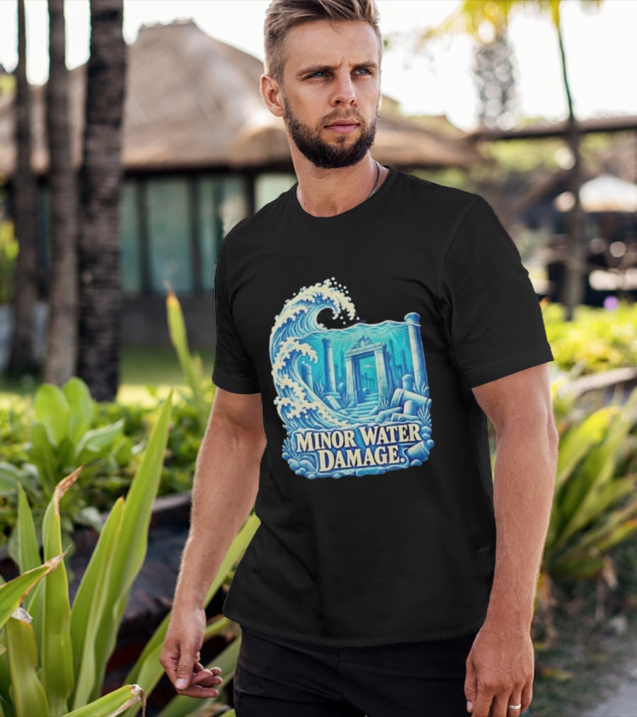 Minor Water Damage Ancient Architecture Underwater Ruins T-Shirt