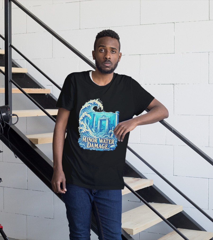 Minor Water Damage Ancient Architecture Underwater Ruins T-Shirt