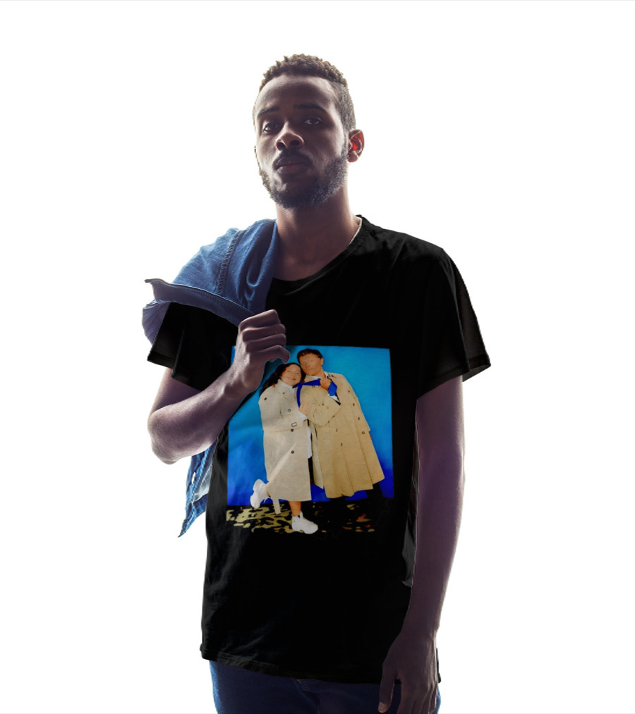Misha Collins Castiel Supernatural Photo Trench Coat And Tie T-Shirt