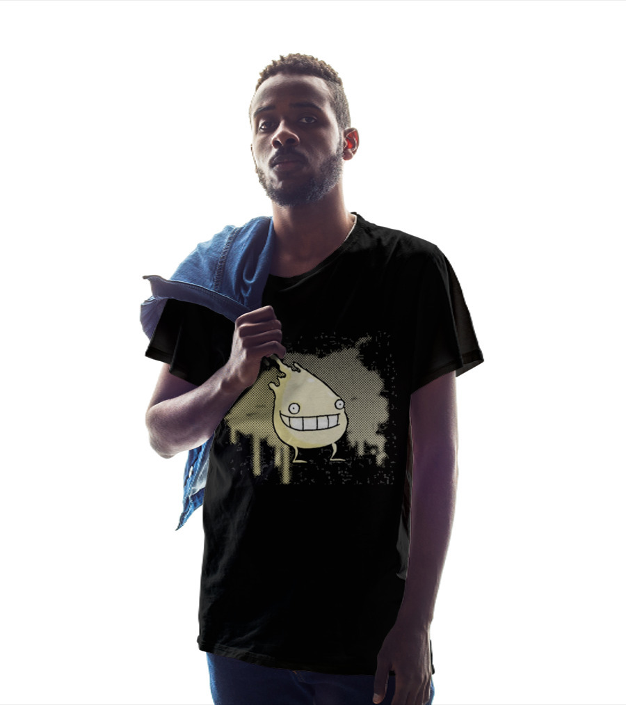 I'm Telling Smiling Blob With Wide Grin And Paint Splash T-Shirt