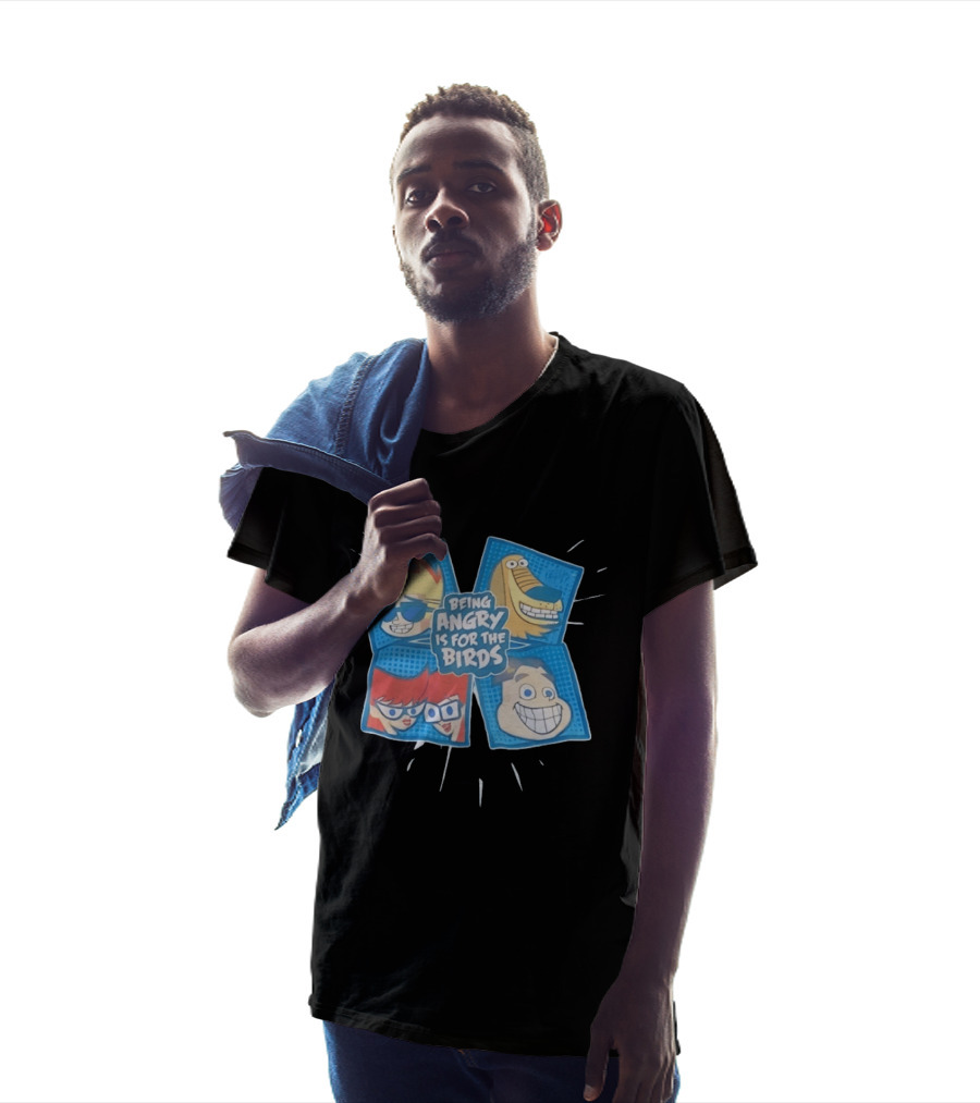 Johnny Test Cartoon Characters Being Angry Is For The Birds T-Shirt