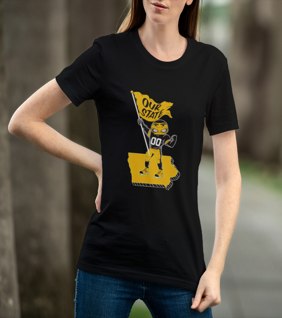 Our State Flag Iowa Beat Iowa State Sports Mascot Victory T-Shirt