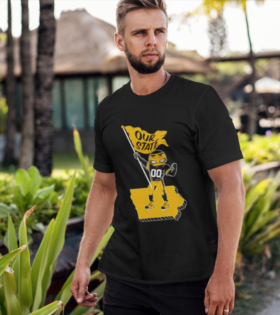 Our State Flag Iowa Beat Iowa State Sports Mascot Victory T-Shirt