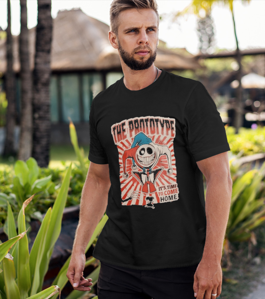 The Prototype It's Time To Come Home Jester Skull Red Blue Suit T-Shirt