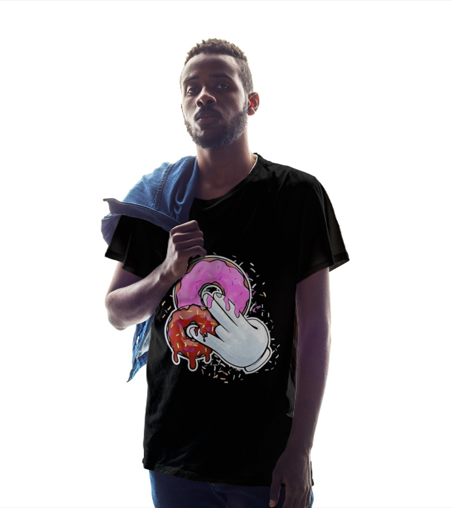 Two In The Pink One In The Stink Donut Gesture Sprinkles T-Shirt