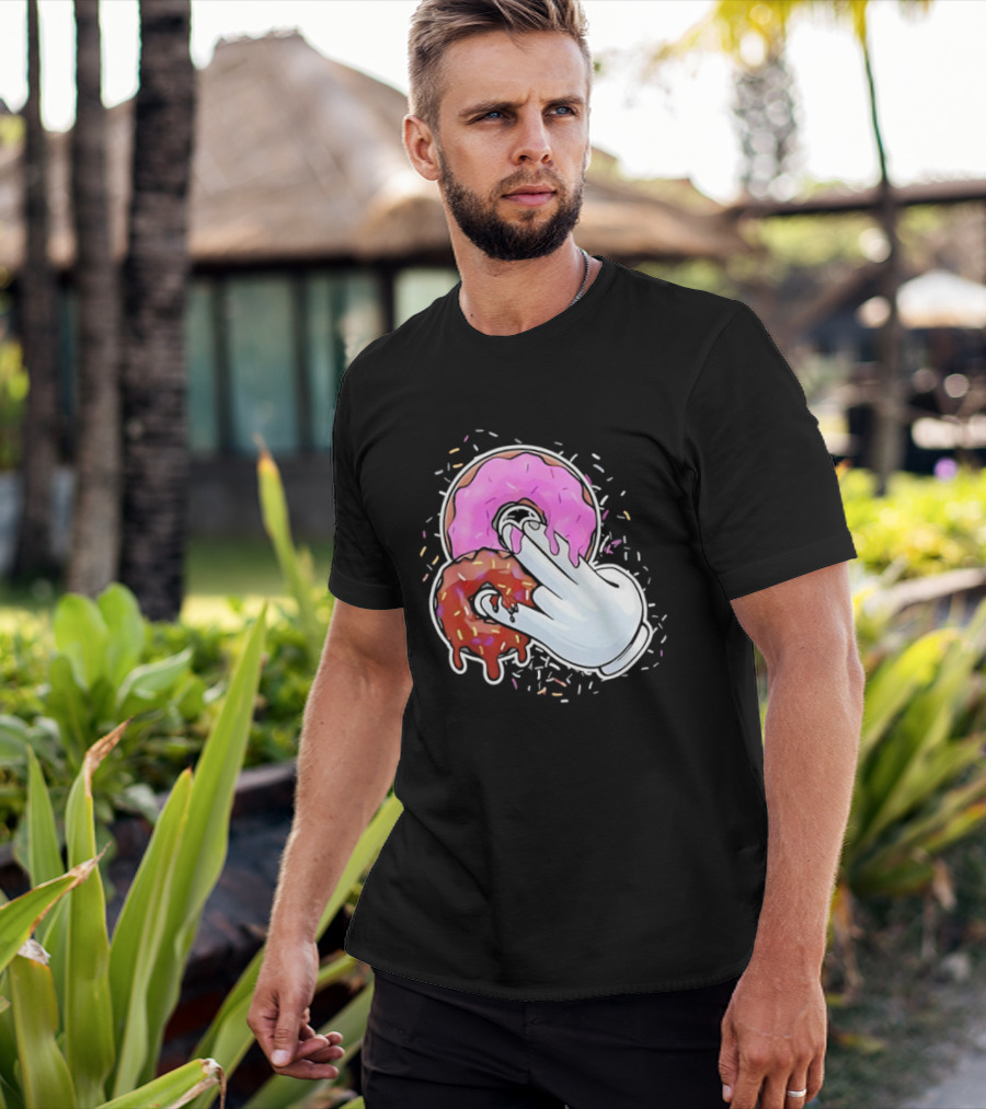 Two In The Pink One In The Stink Donut Gesture Sprinkles T-Shirt