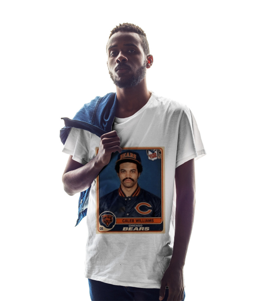 Caleb Williams Chicago Bears QB Vintage Football Card T-Shirt