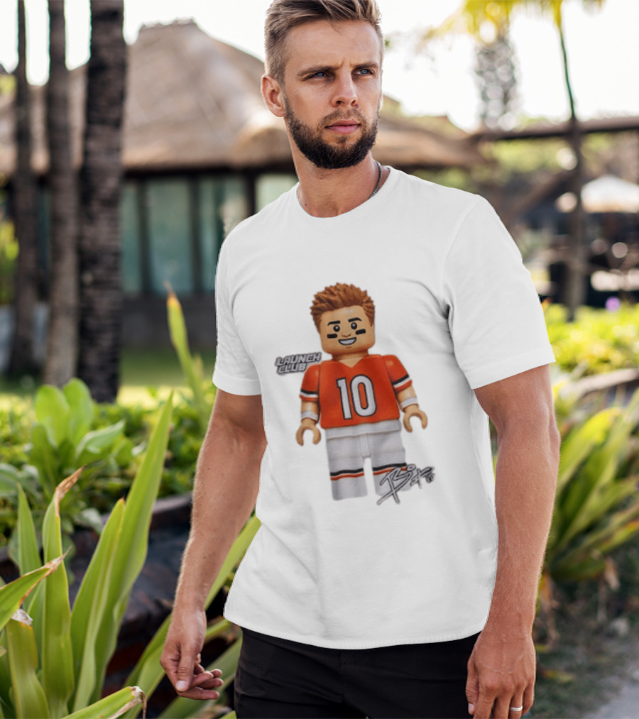 Denver Broncos Quarterback Bo Nix Launch Club 10 T-Shirt