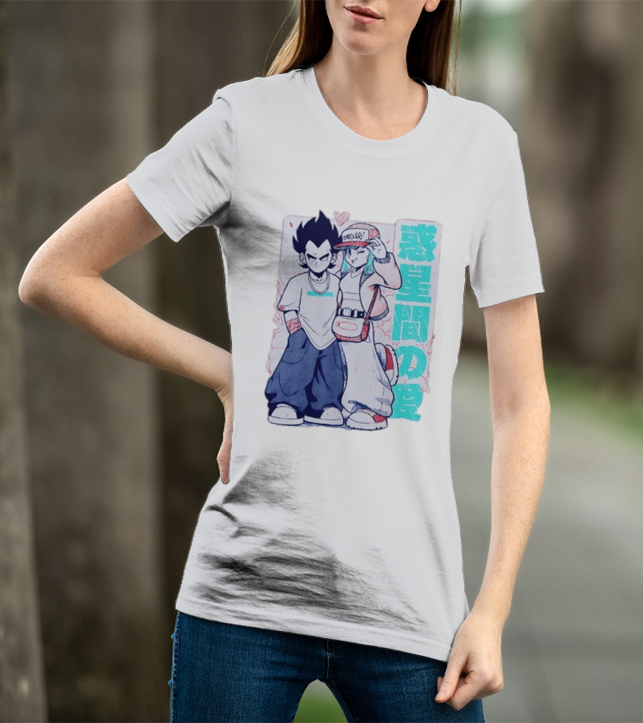 Vegeta Bulma Capsule Corp Love Dragon Ball Z Kanji T-Shirt