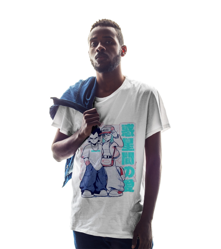 Vegeta Bulma Capsule Corp Love Dragon Ball Z Kanji T-Shirt