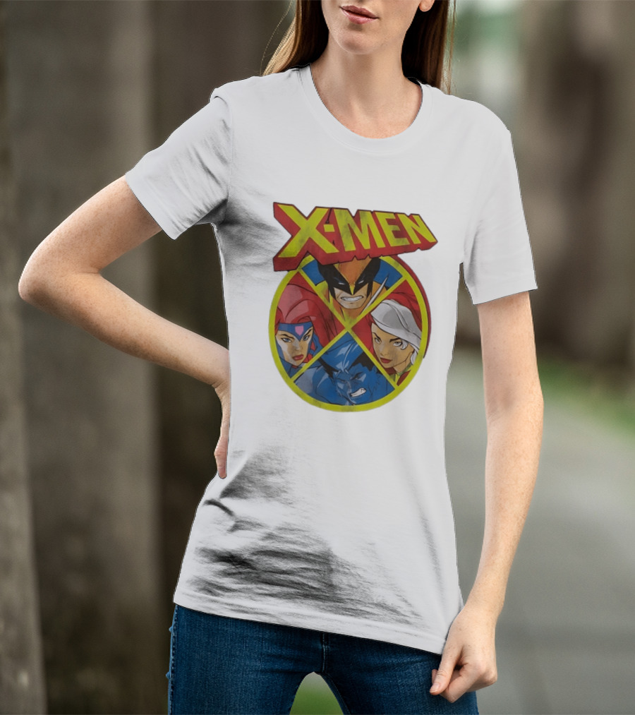 X Men Wolverine Jean Grey Rogue Beast Classic Comic Characters T-Shirt
