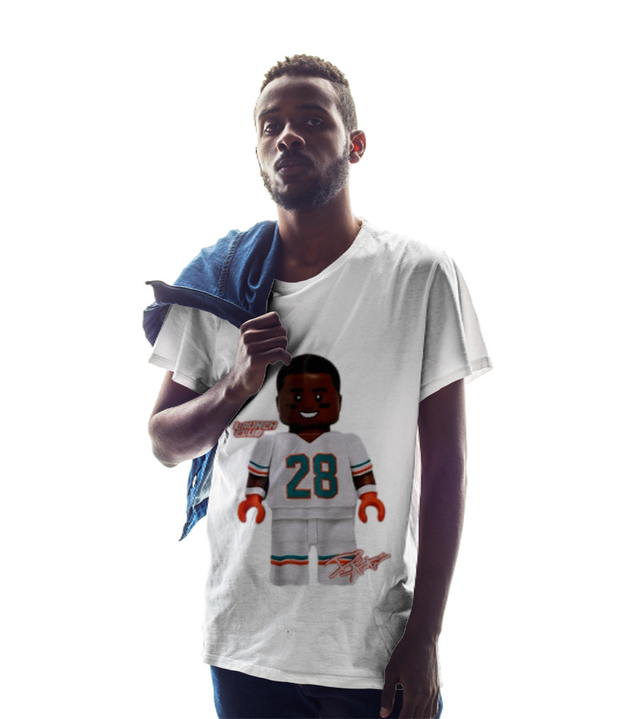 Miami Dolphins De'Von Achane 28 Launch Code Lego T-Shirt
