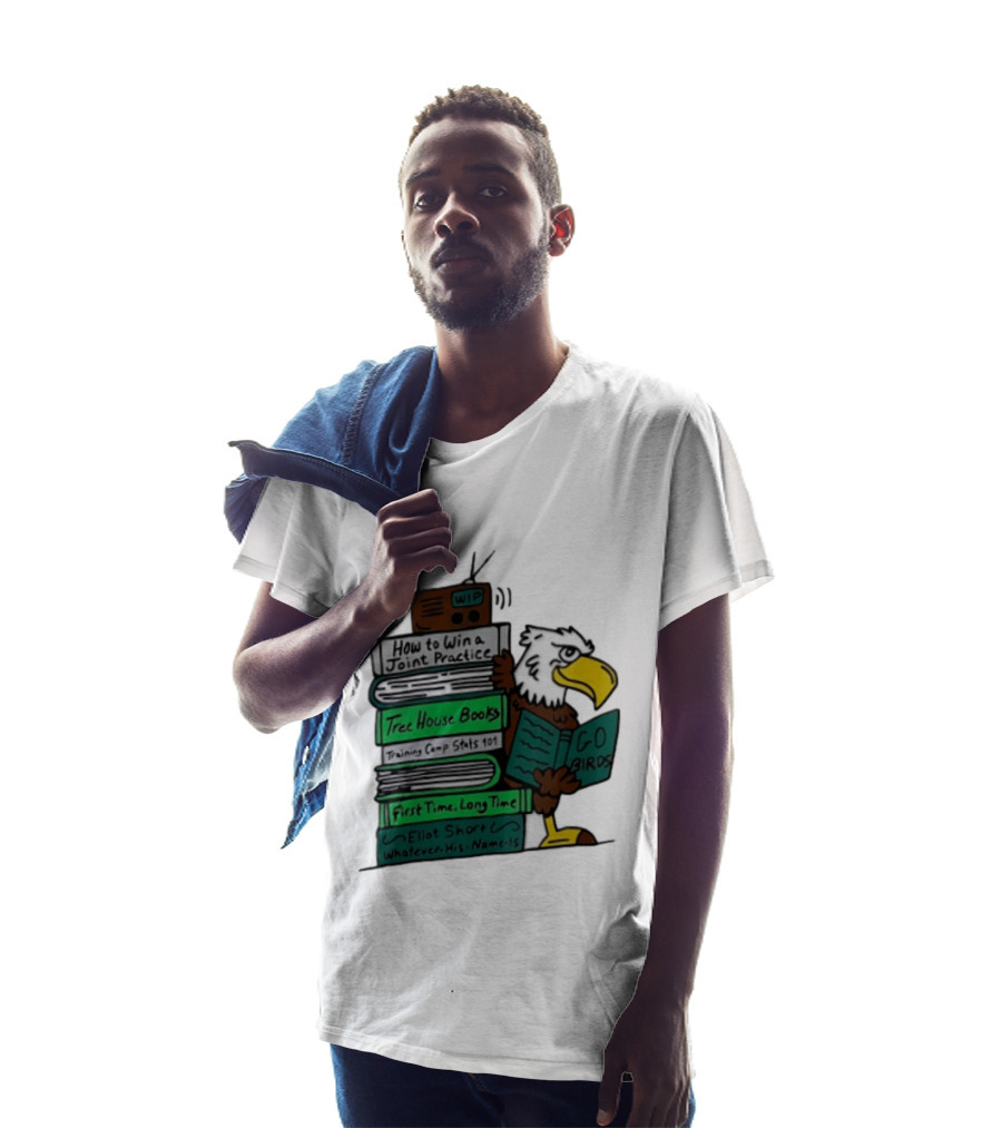 Philadelphia Eagles Go Birds How To Win A Joint Practice Tree House Books Training Camp Stats First Time Long Time Eliot Short T-Shirt