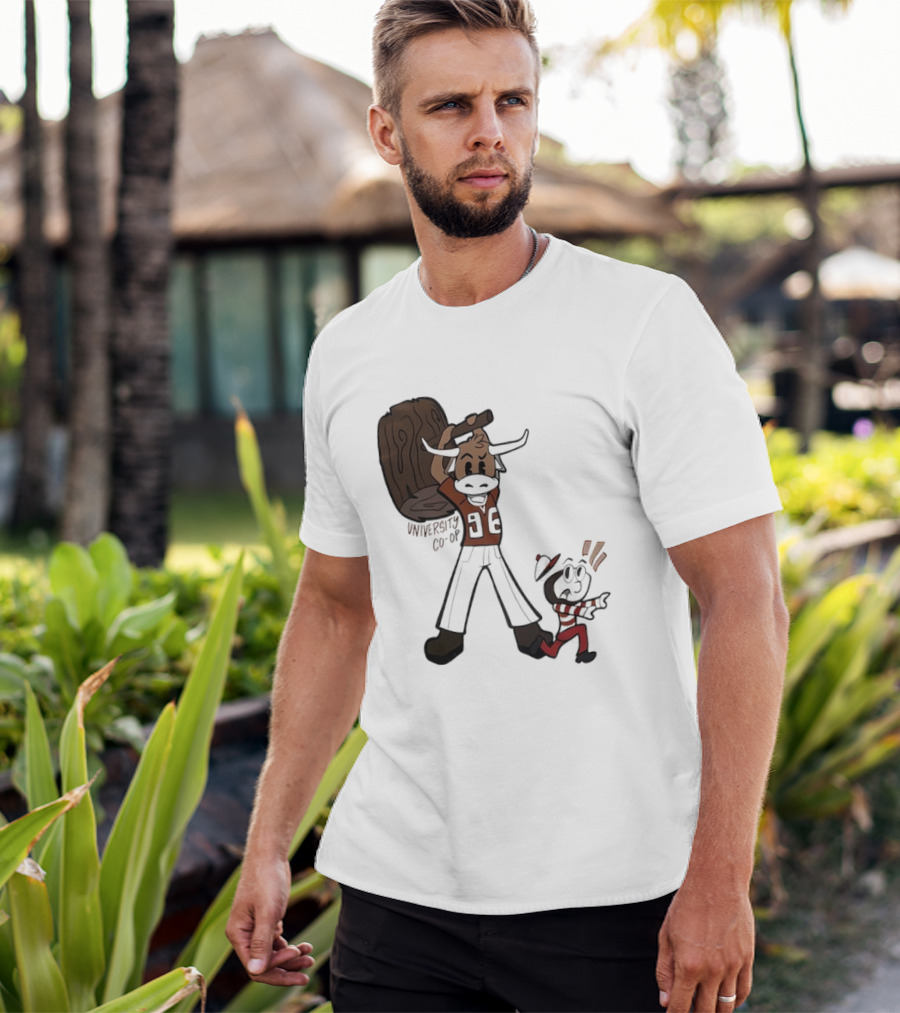 University Co Op Texas Longhorns Vs Ohio State Buckeyes 96 Mascot Showdown T-Shirt