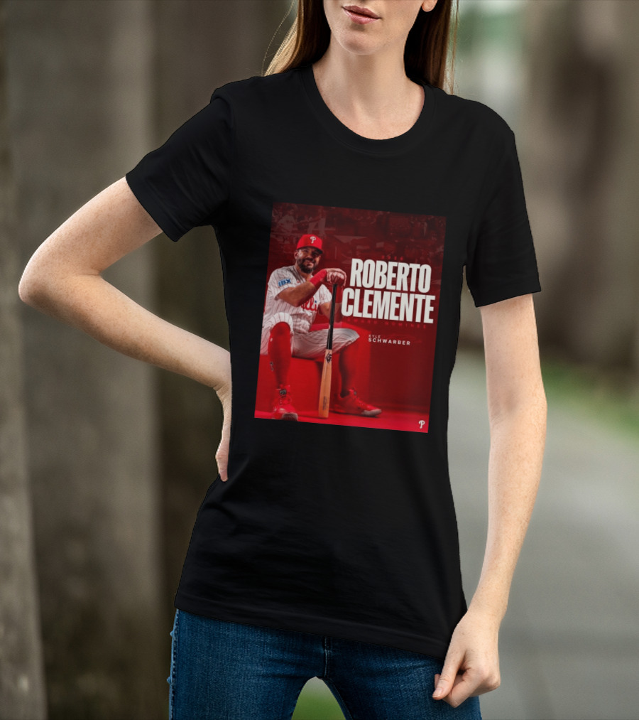 2026 Kyle Schwarber Roberto Clemente Award Nominee Phillies Baseball Recognition T-Shirt