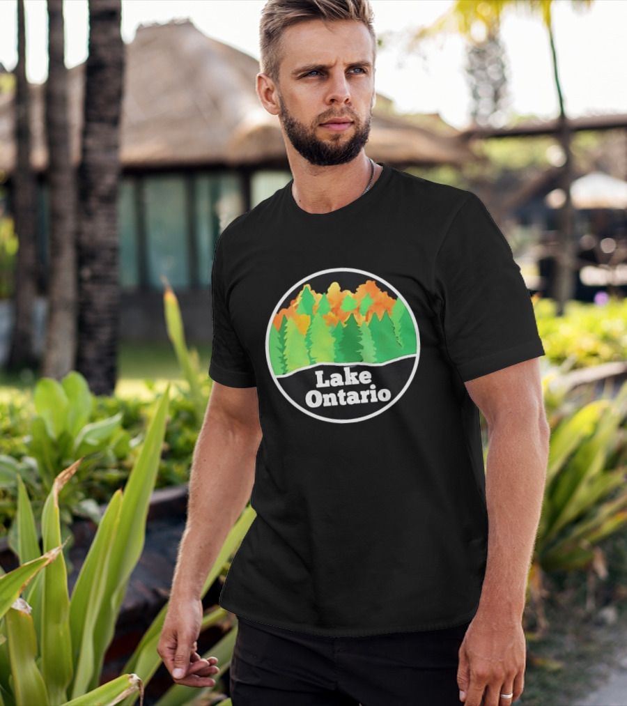Lake Ontario Colorful Forest Landscape Nature Outdoors T-Shirt
