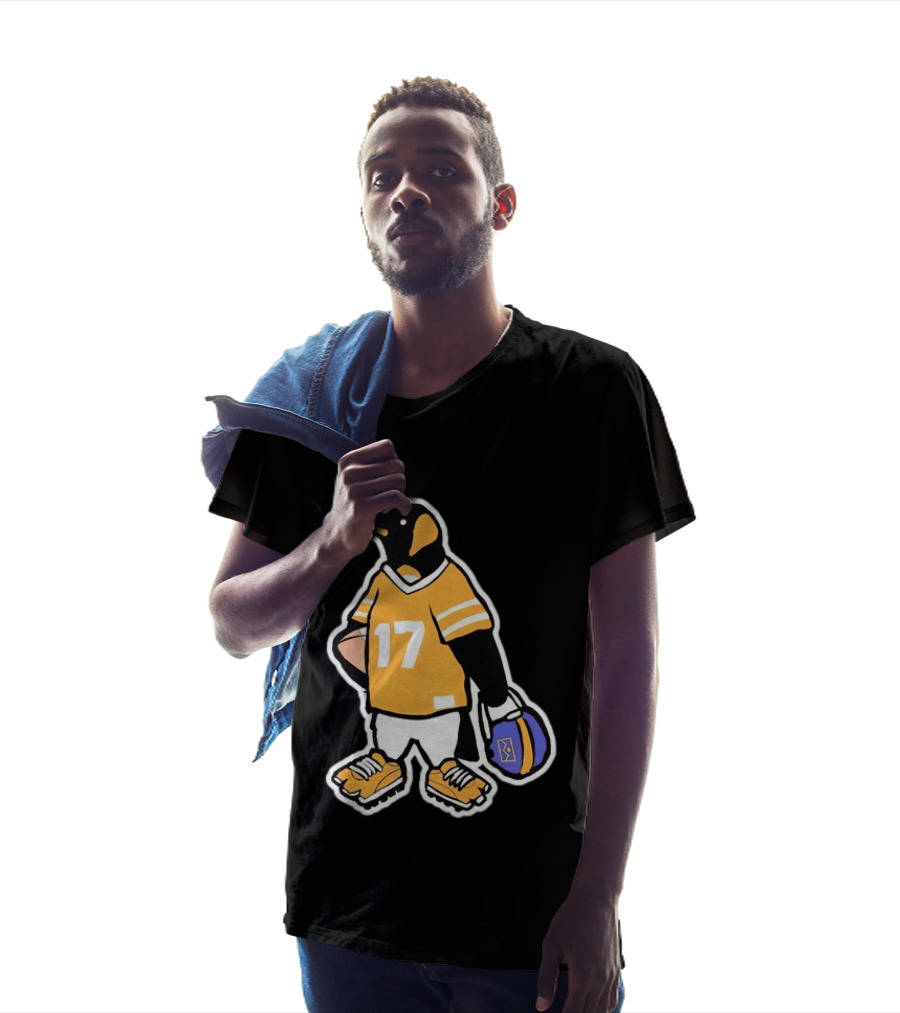 DNVR Number 17 Penguin In Denver Football Gear T-Shirt