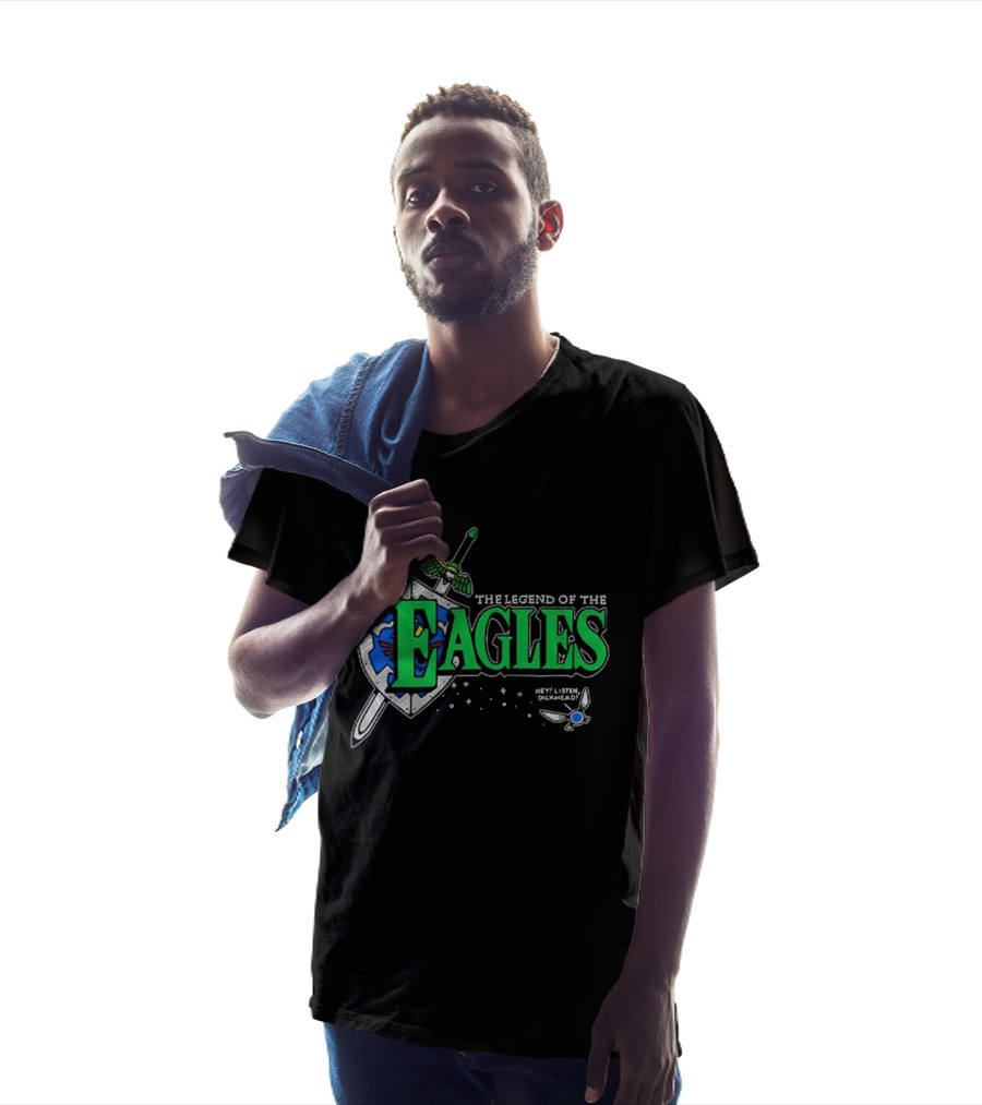 The Legend Of The Eagles Zelda Hey Listen Dickhead Shield Sword Navi T-Shirt