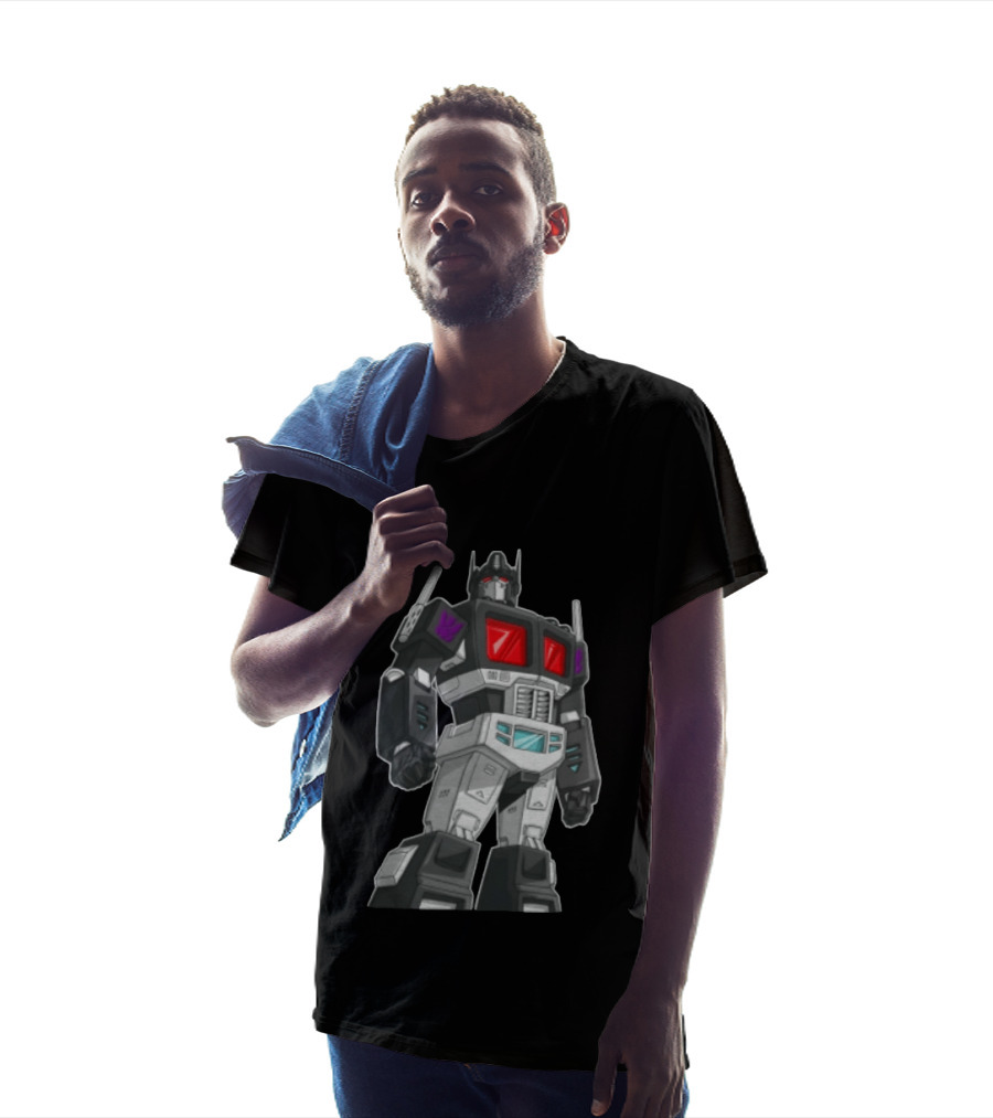 Transformers Decepticons Ajs Black Robot Red Windows Grid Cartoon T-Shirt
