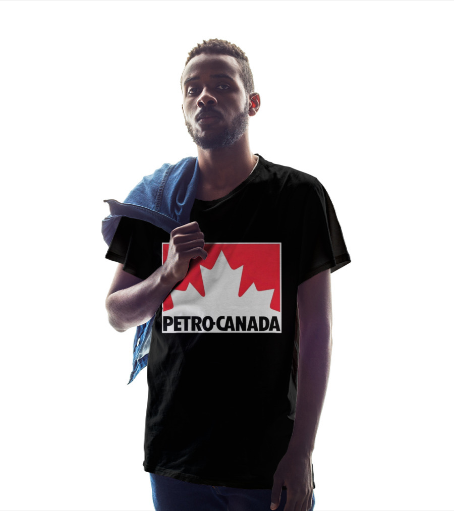 Petro Canada Canadian Gas Station Maple Leaf Branding T-Shirt