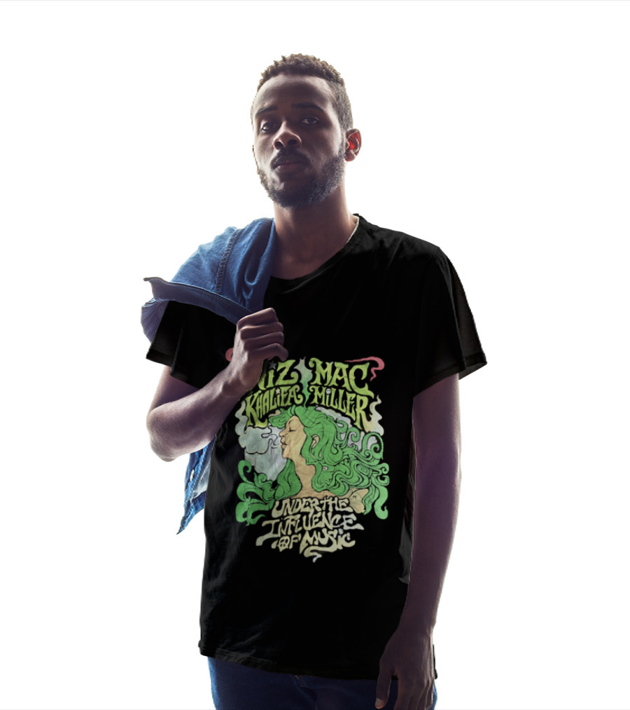 Wiz Khalifa Mac Miller Under The Influence Of Music Tour Colorful T-Shirt