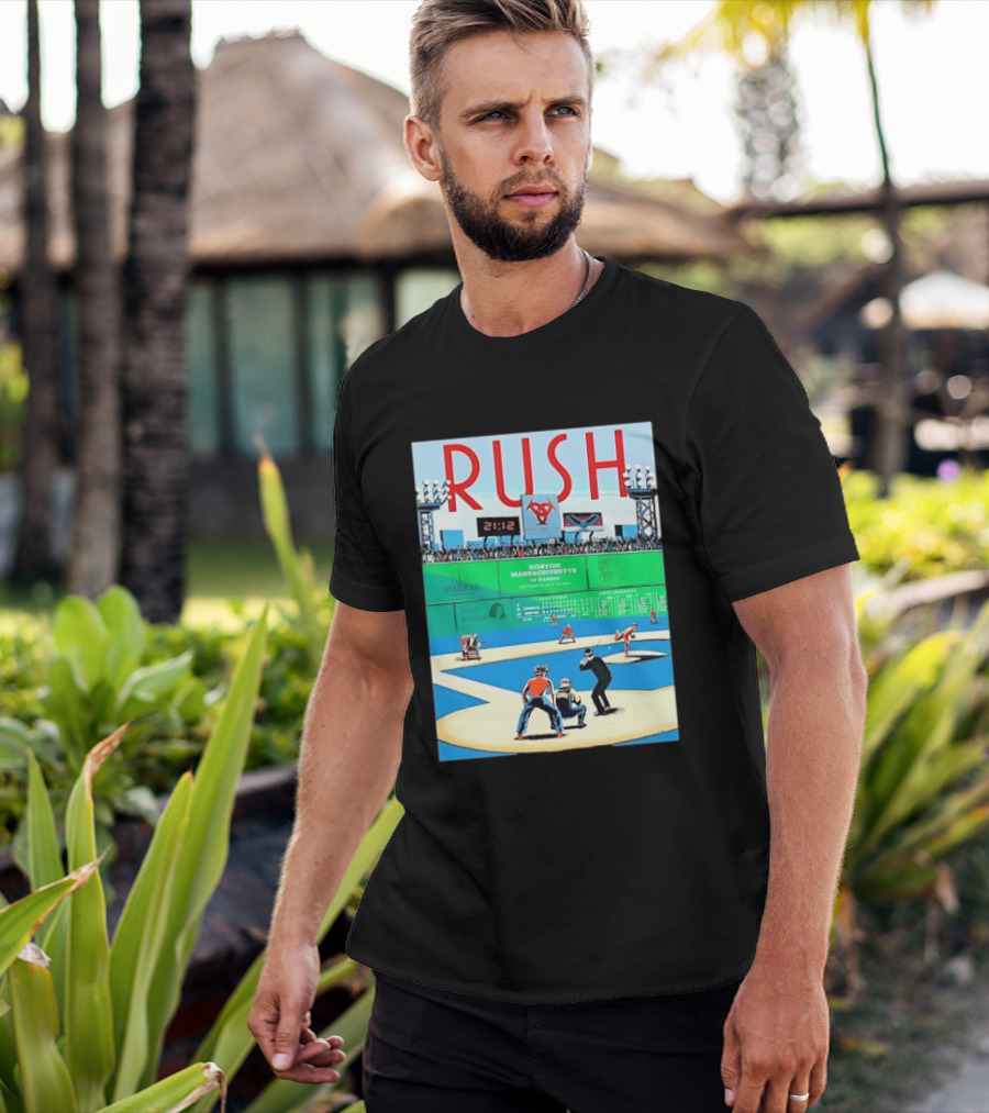 Rush 2112 Fifty Something Tour Boston Massachusetts TD Garden September 5 2024 Stadium Baseball T-Shirt