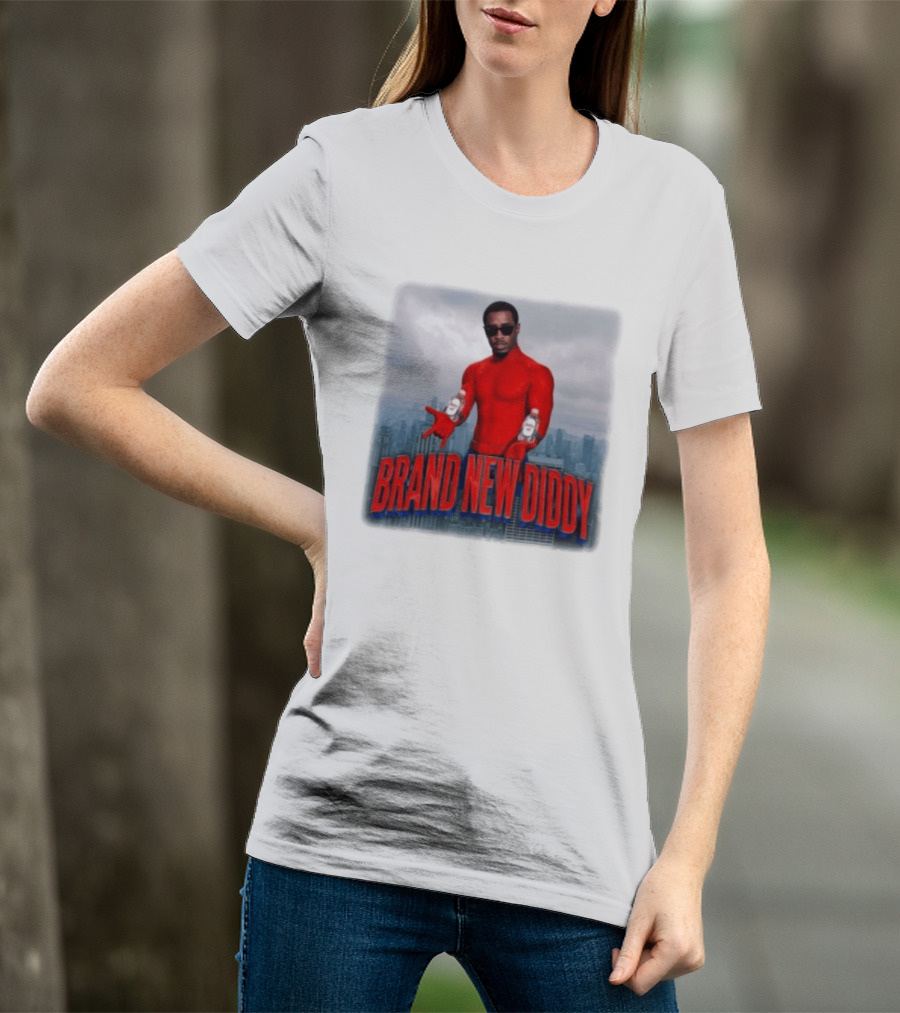 Brand New Diddy Red Outfit With Baby Oil Sean Combs City T-Shirt
