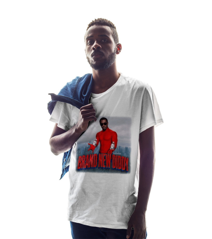 Brand New Diddy Red Outfit With Baby Oil Sean Combs City T-Shirt